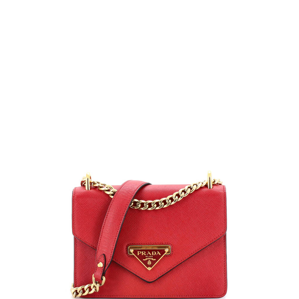 Prada Envelope Flap Chain Shoulder Bag #237161P16B